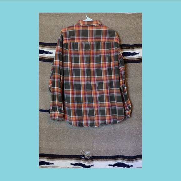 Faded glory plaid flannel button down womens 2XL - Picture 2 of 4